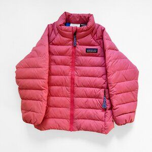 Patagonia Baby Down Sweater Jacket 4T Pink Blue